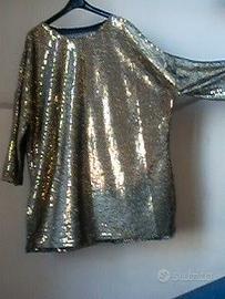 NeroOro Paillettes:Pochette,Canotta,Vestito,Scarpe