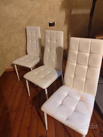 N.4 Sedie in ecopelle