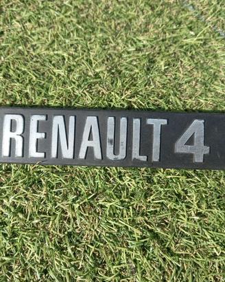 Targhetta logo sigla scritta badge RENAULT 4 GTL