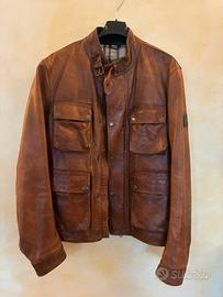 Giacca Belstaff, marrone, vera pelle