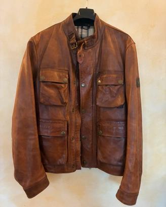Giacca Belstaff, marrone, vera pelle