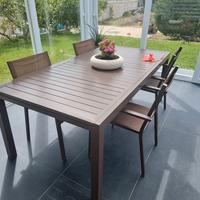 Set da Pranzo Tavolo con 4 Sedie