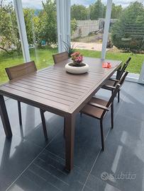 Set da Pranzo Tavolo con 4 Sedie