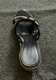 Sandali zeppa Burberry donna 38