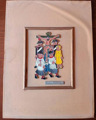 Quadro in legno a rilievo di Tonino Capaccioni
