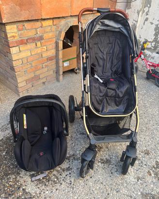 Trio compreso cesta ovetto e passeggino