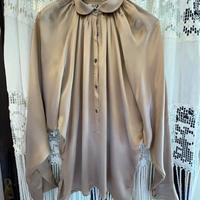 Camicia raso/viscosa, taglia 42, elegante