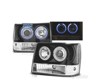 FARI JEEP GRAND CHEROKEE 93-98 OCCHI ANGELI NERO