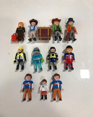 20 OMINI PLAYMOBIL + 1 BAMBINO + 2 DINOSAURI