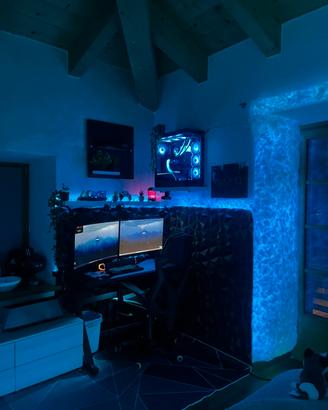 Setup postazione gaming top di gamma nuovo.