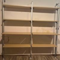 Libreria componibile in laminato effetto legno con