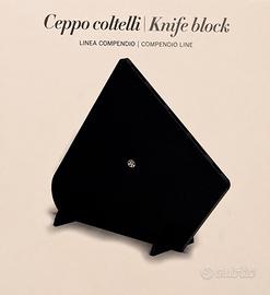 Ceppo portacoltelli Berti – Linea Compendio – Nero