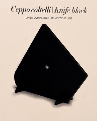 Ceppo portacoltelli Berti – Linea Compendio – Nero
