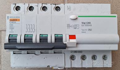 Interruttore C63 4p salvavita