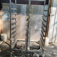 carrello porta teglie doppio