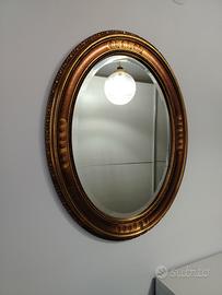 specchio cornice oro