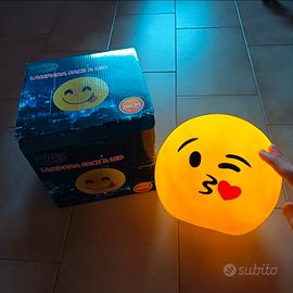 Lampada LED Emoji Bacio Vintage Luce Notturna