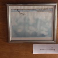 Acquerello originale paesaggio invernale