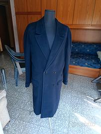 cappotto uomo in panno blu