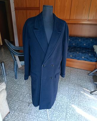 cappotto uomo in panno blu