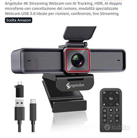 Webcam Angetube 4K Streaming AI Tracking