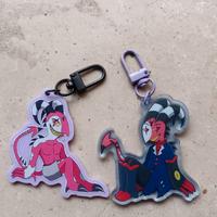 Bundle Blitzo Helluva boss  portachiavi acrilico