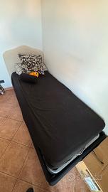 Letto Singolo Imbottito con Vano Contenitore