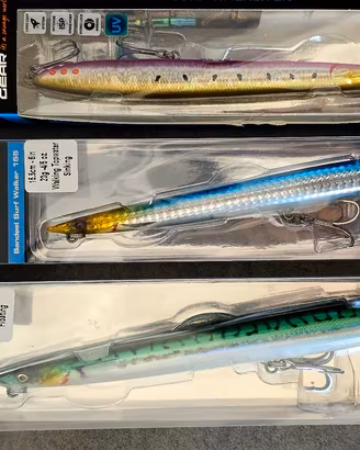 Set 3 Topwater Needle Savage - pesca spinning 