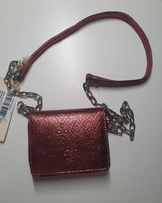 Portafoglio tracolla Camomilla Milano Rosso- Nuovo