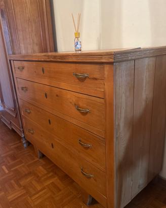 Mobile cassettiera in legno antico pregiato