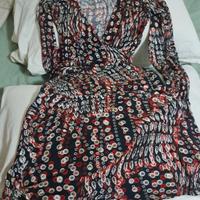 Vestito floreale manica lunga scollato Extyn