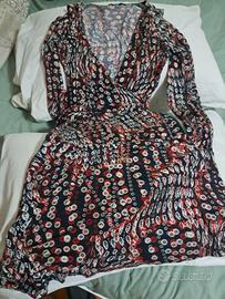 Vestito floreale manica lunga scollato Extyn