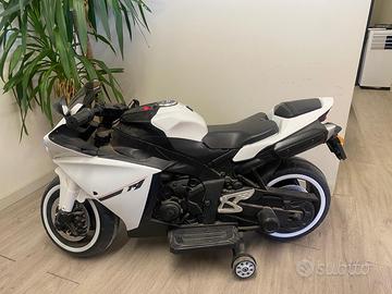 Moto elettrica bambini Bianca
