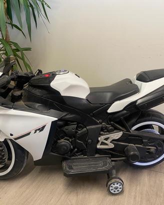 Moto elettrica bambini Bianca
