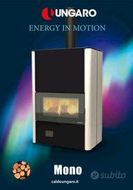 TERMOSTUFA A LEGNA "PRONTA PER IL FUNZIONAMENTO"