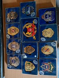 Distintivi polizia americana collezione 12 pezzi