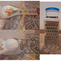 Kit Cucina Multiuso 7 pezzi Acciaio Inox e Plastic