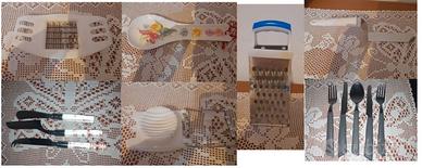 Kit Cucina Multiuso 7 pezzi Acciaio Inox e Plastic