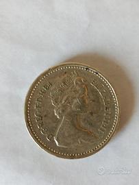 Rara Moneta Elisabeth II One Pound 1984