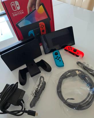 MEGA KIT NINTENDO SWITCH OLED NUOVA!!!