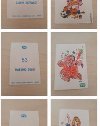 Lotto FIGURINE caricature personaggi famosi