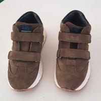 Scarpe invernali scamosciate verdi bambino n. 32