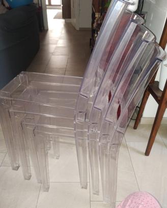 Sedie Kartell Trasparenti Originali – Set Completo