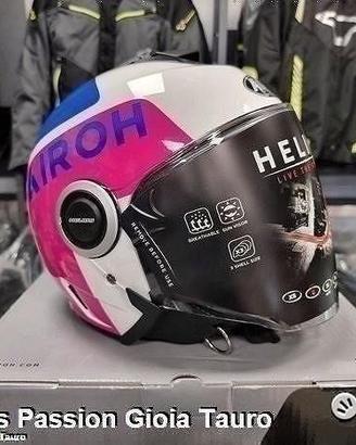 AIROH Casco Jet Helios - UP - Pink Gloss