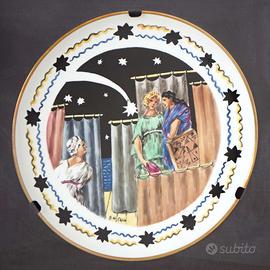 Giorgio de Chirico, piatto ceramiche Bevilacqua To