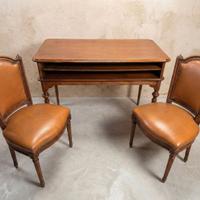 Scrittoio Vintage Stile Luigi XVI + Sedie abbinate