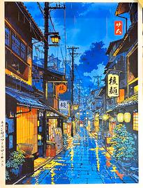 Kyoto Tea House, Tela canvas 40 x 30