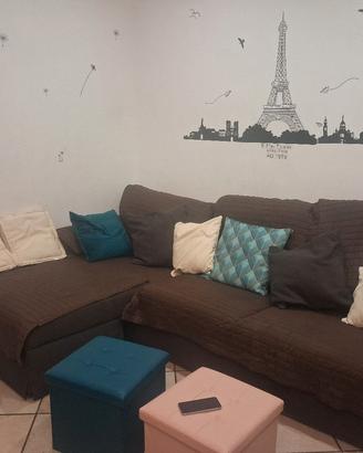 Divano angolare con chaise longue a sin.