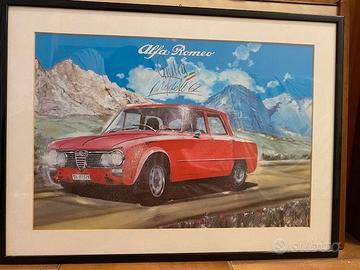 STAMPA VINTAGE ALFA ROMEO GIULIA