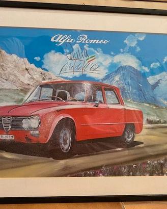 STAMPA VINTAGE ALFA ROMEO GIULIA